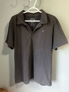 Life Is Good Men's Charcoal Polo Shirt